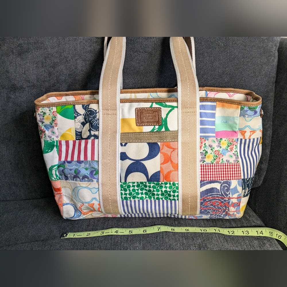 Coach Hampton Bright Patchwork Bag